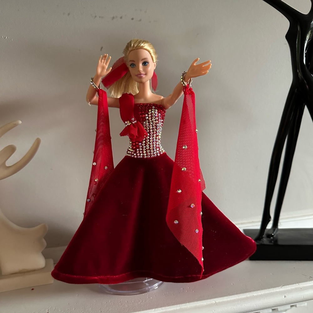 Ballroom Barbie, Lady Alpha -Elegant Red Ballroom Dance dress for Barbie